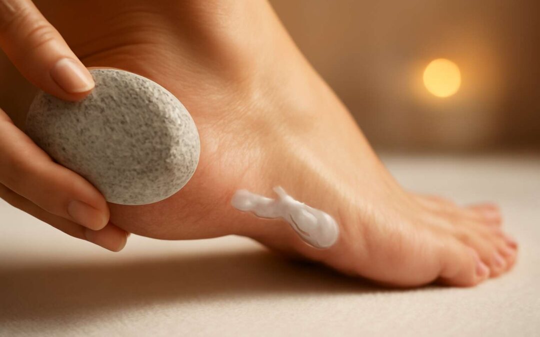 Transform your feet with a pedicure to remove cracked heels, for soft, smooth results.