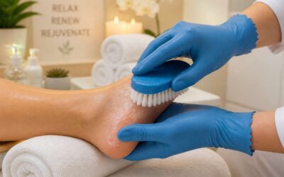 Pedicure salon gloves keep your hands dry and clean during every treatment.